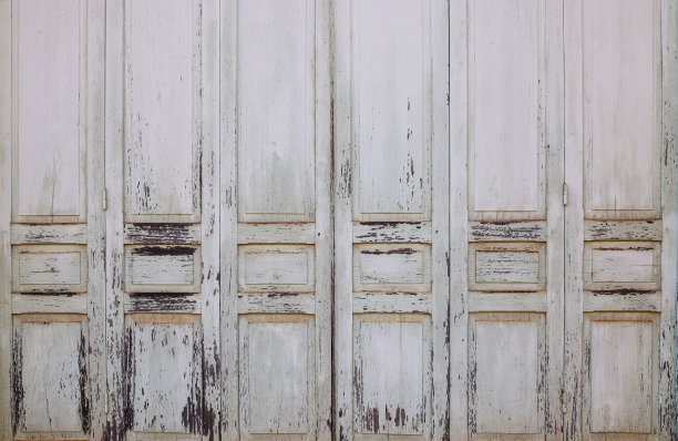 复古锈迹斑斑的老木门背景纹理图片下载