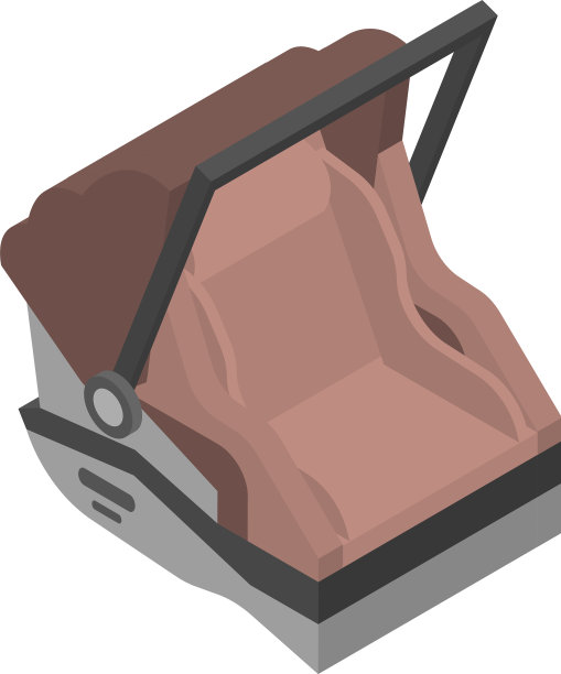 棕色的酒吧座位图标等距风格图片下载