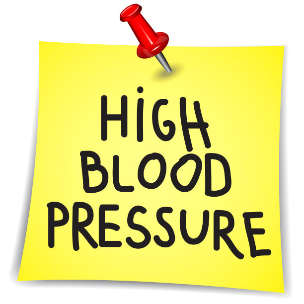 高血压字写在便签纸上，别针贴白图片下载