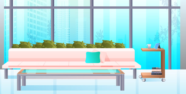 现代化的室内橱柜与卧式办公家具图片下载