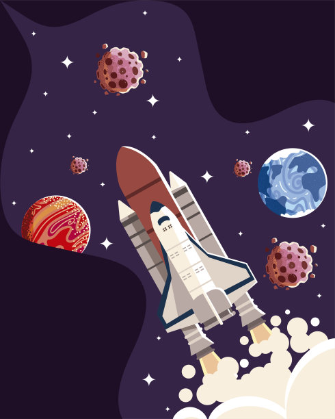 宇宙飞船行星小行星星系探索图片下载