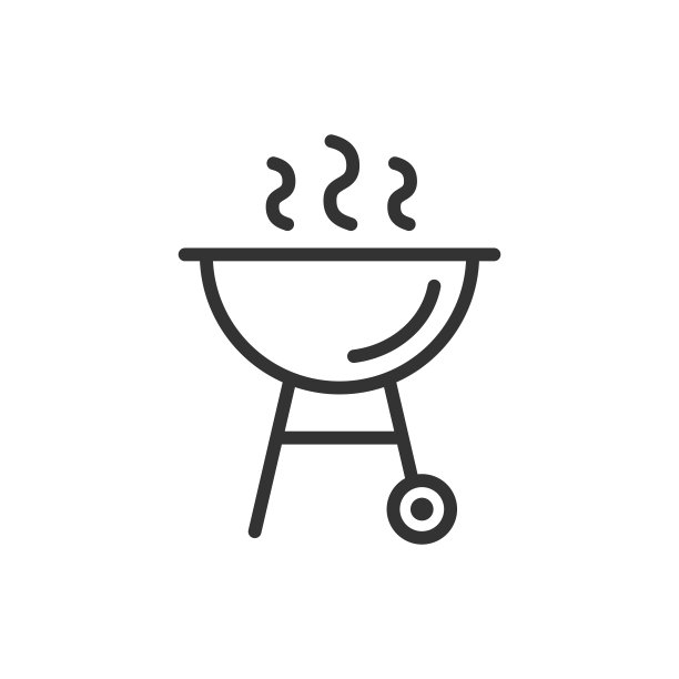 烧烤轮廓图标。矢量插图。图片下载