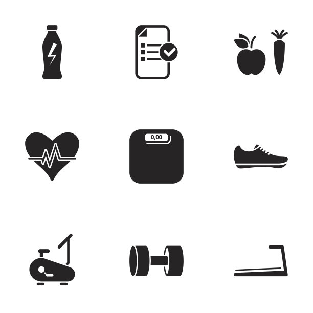 健身白色背景图片下载