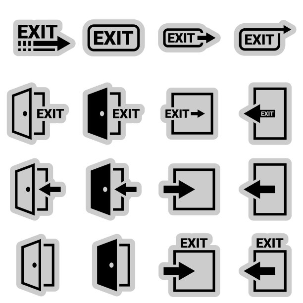 图标的主题入口出口门图片下载