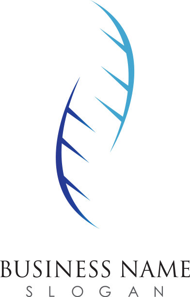 DNA标志图标模板图片下载