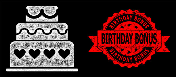 刻有生日奖金邮票印章和亮网图片下载