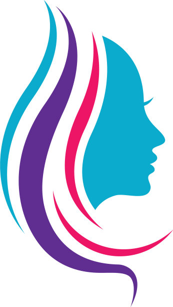 美容美发和沙龙的标志图片下载