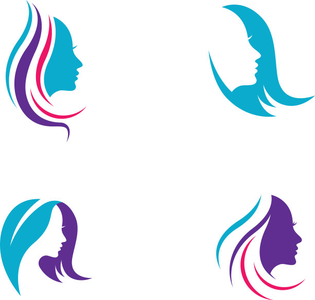 美容美发和沙龙的标志图片下载