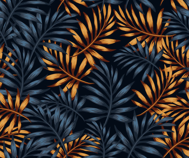 金黑色花纹与花和金色图片下载