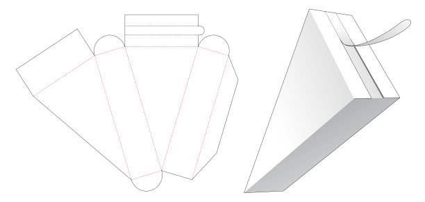 包装盒模切模板图片下载