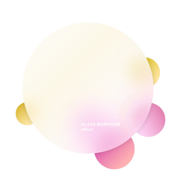 现代背景与玻璃形态矢量效果。透明玻璃卡设计。Glassmorphism潮流风格。抽象的旗帜与彩色，白色的圆圈模糊和阴影。矢量图图片下载