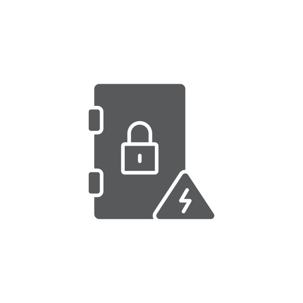 电器柜图标隔离在白色背景上。设置图标彩色的方形按钮。矢量图图片下载