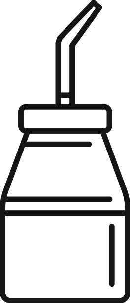 纹身油漆瓶图标轮廓风格图片下载