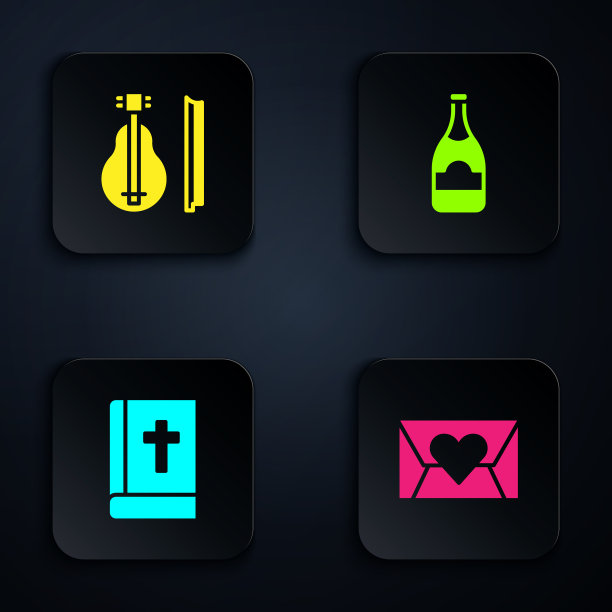 设信封与情人心小提琴圣图片下载