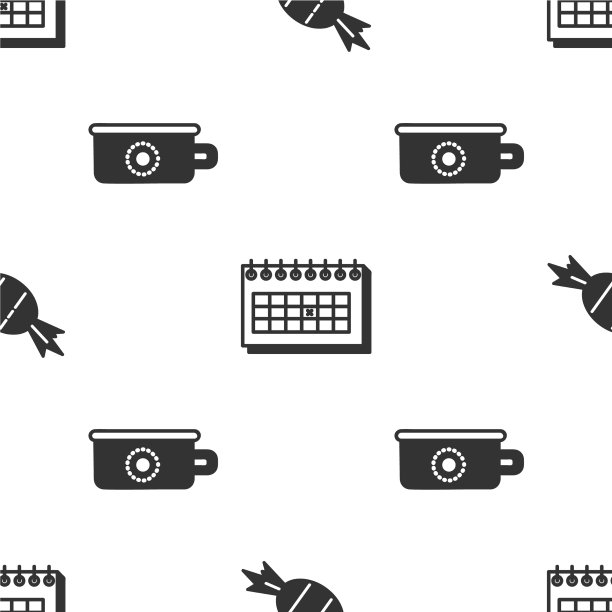 把糖果日历和锅设置成无缝的图片下载