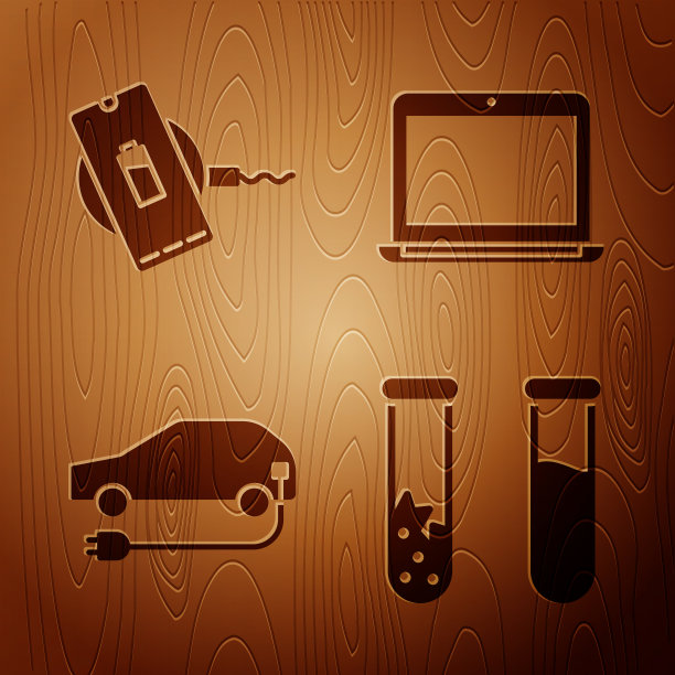 设置试管和烧瓶无线充电器图片下载