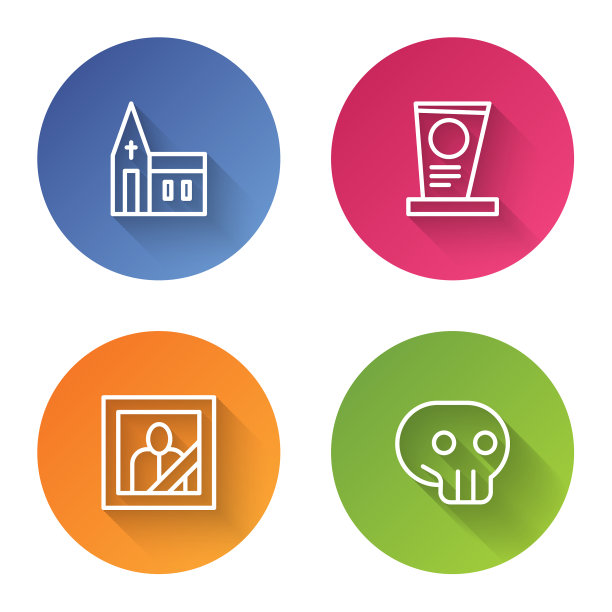 用墓碑立行教堂建筑的坟墓图片下载