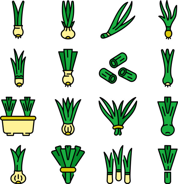 韭菜图标设置平图片下载