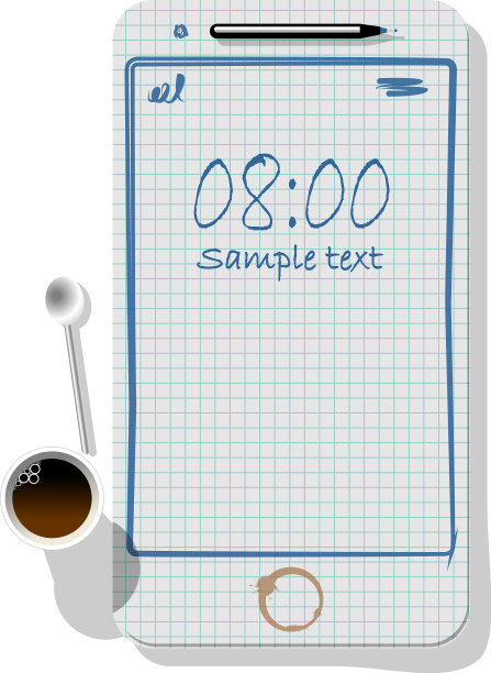 智能手机比喻不同的广告概念图片下载