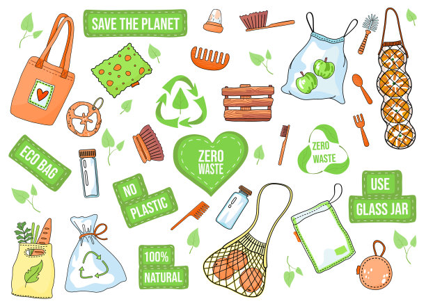 零废物收集生态理念，无垃圾生活图片下载