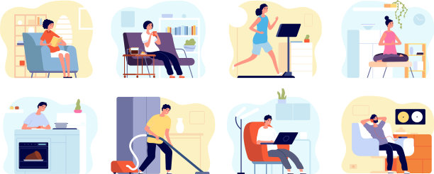 人们放松家男人看书公寓图片下载