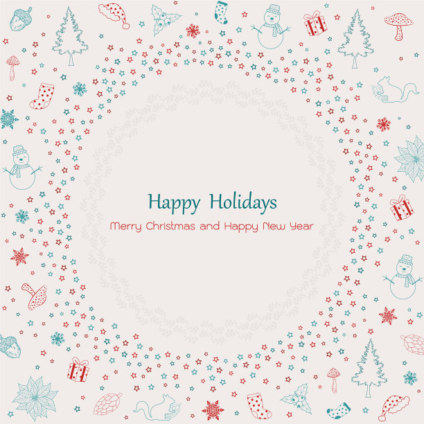 圣诞快乐，恭贺新禧图片下载