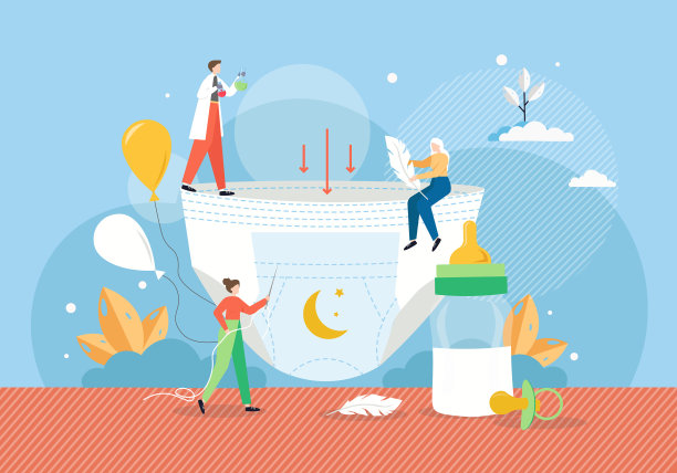 一次性尿布制造平面图片下载