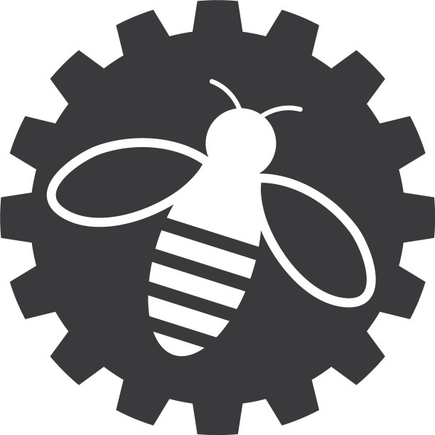 蜜蜂标识模板图标图片下载