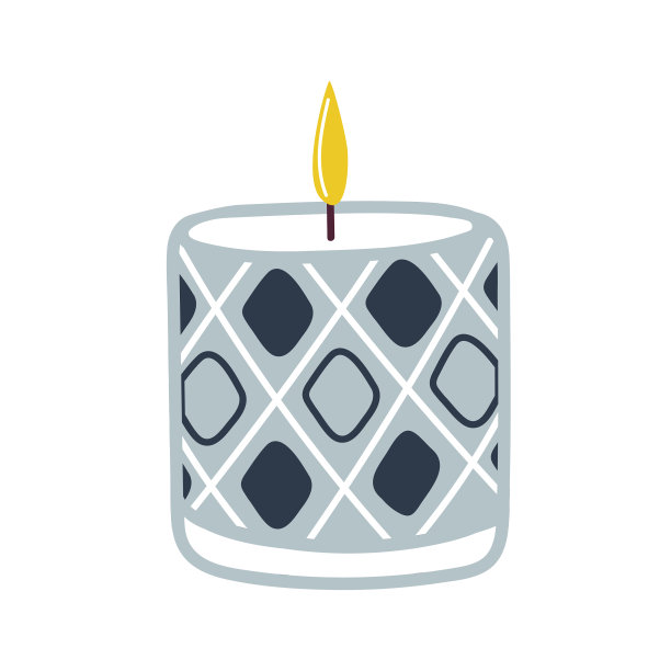 燃烧着芳香的蜡烛在玻璃玻璃上涂鸦图片下载