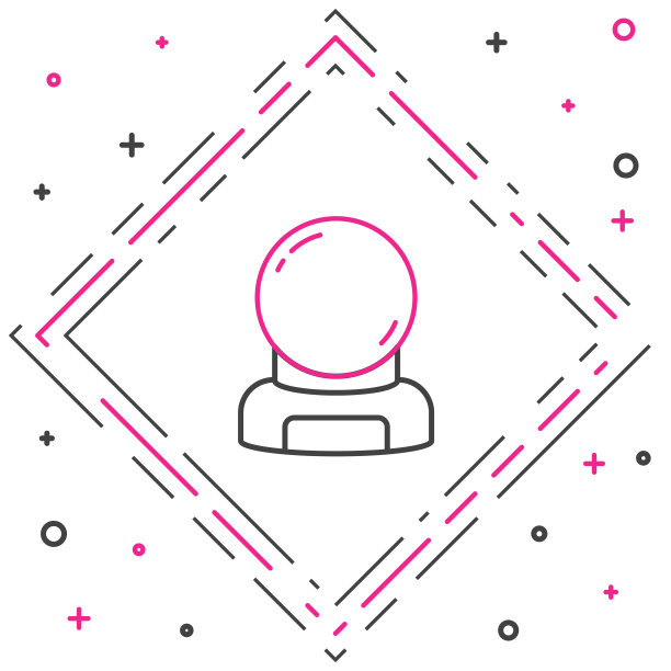 线宇航员头盔图标孤立在白色图片下载