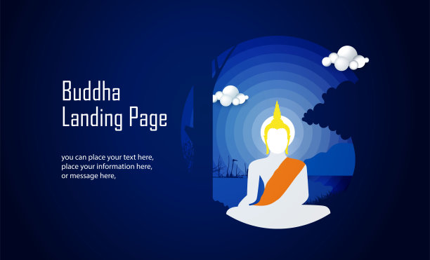 佛登陆网页模板和佛项目开发-用户界面Ui，开发矢量设计背景图片下载