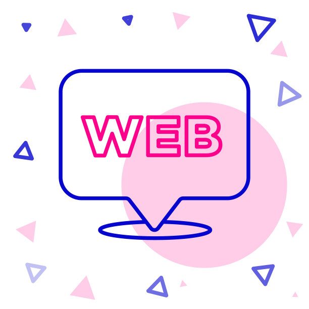 线网和图形设计图标孤立在白色图片下载