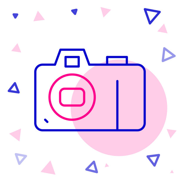 线照片相机图标孤立在白色图片下载