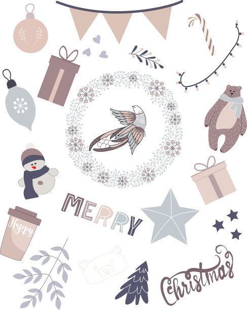 圣诞节和新年是独立的象征图片下载