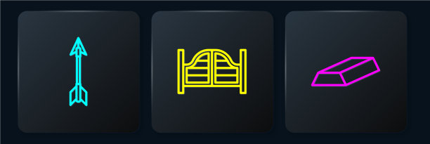 设线交叉箭头，金条和沙龙门图片下载