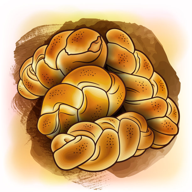 面包手绘涂鸦图片下载