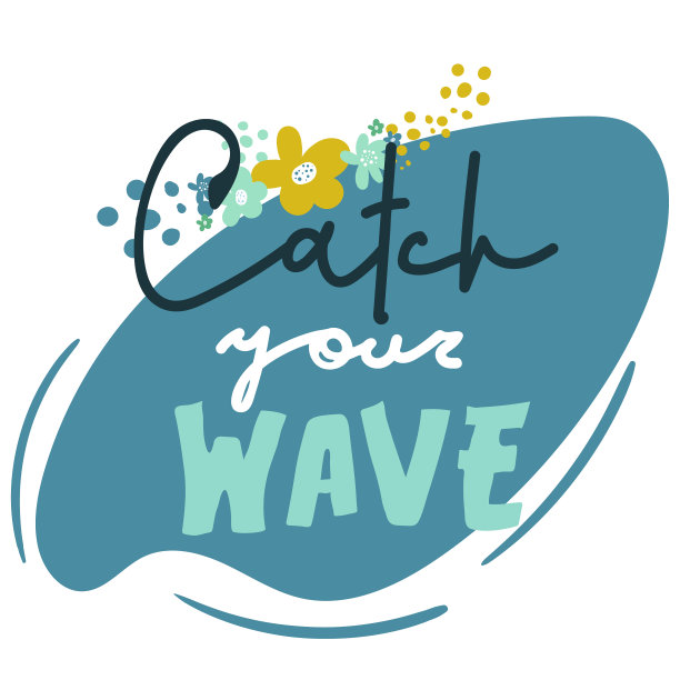 书法题字捕捉你的波浪图片下载