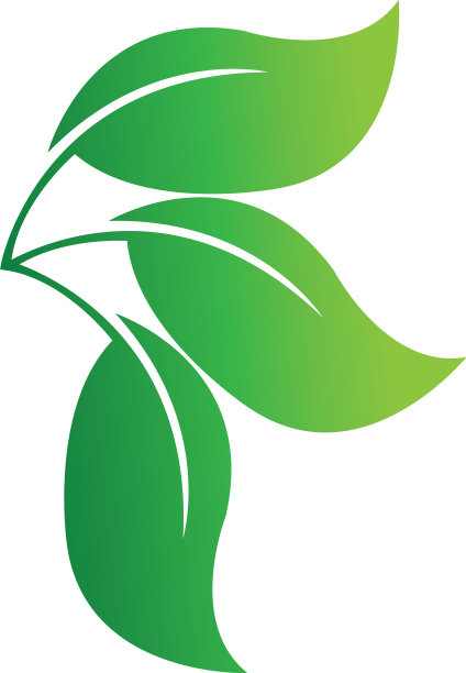 标志绿色树叶生态图片下载