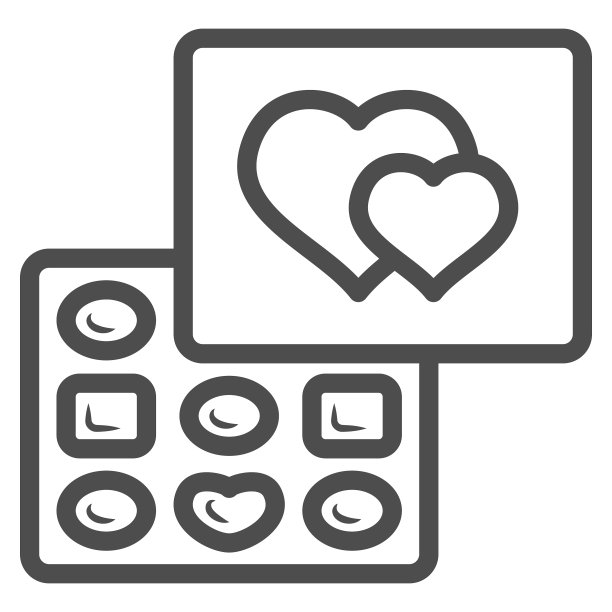 盒子里的巧克力是巧克力节的标志图片下载