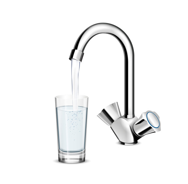 从水龙头中倒出水杯图片下载