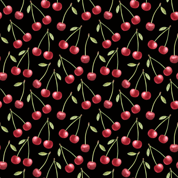 樱桃无缝模式图片下载