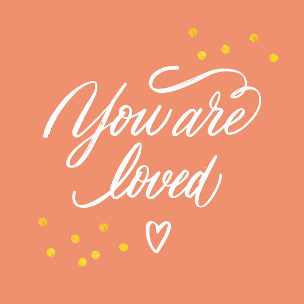 你是爱用手画的时髦卡片图片下载