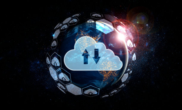 云计算技术和在线数据存储的创新理念图片下载