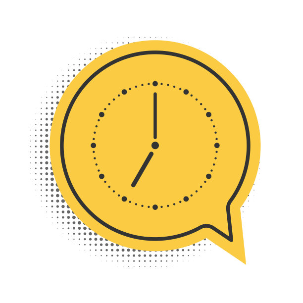 黑色时钟图标孤立在白色背景上图片下载