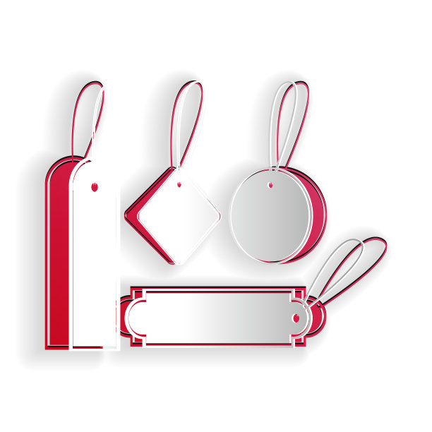 纸切空白标签模板价格标签设置图片下载