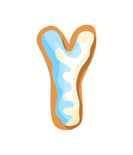 卡通饼干字体糖果设计师风格化图片下载