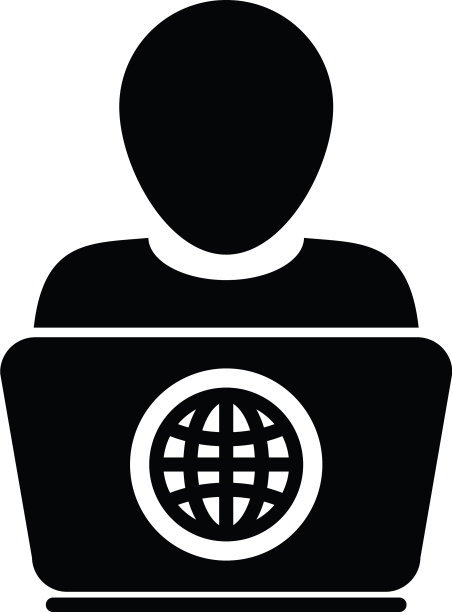 E学习图标人用笔记本电脑图片下载