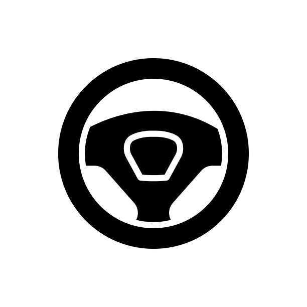 方向盘图标设计矢量模板图片下载
