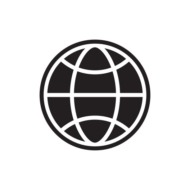 插图世界图标，地球仪矢量图标，平面设计最佳地球仪图标图片下载