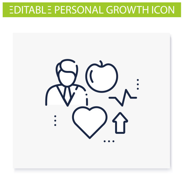 生活方式提升线图标图片下载